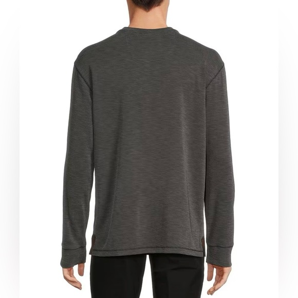 Roundtree & Yorke Big & Tall Long Sleevy Polynosic Henley Shirt, size 2XT, NWT! - Picture 2 of 10